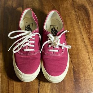 Vans burgundy